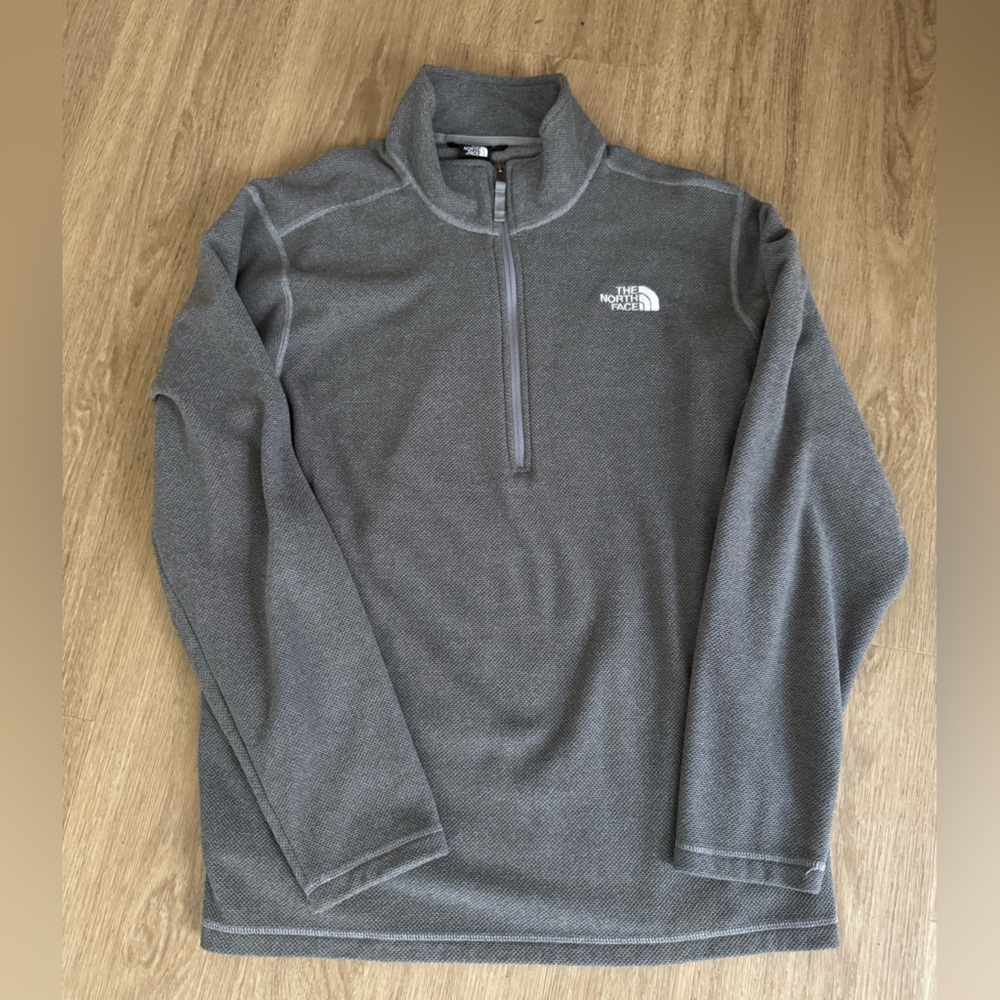 The North Face Gray Zip-Up Men's Sweater